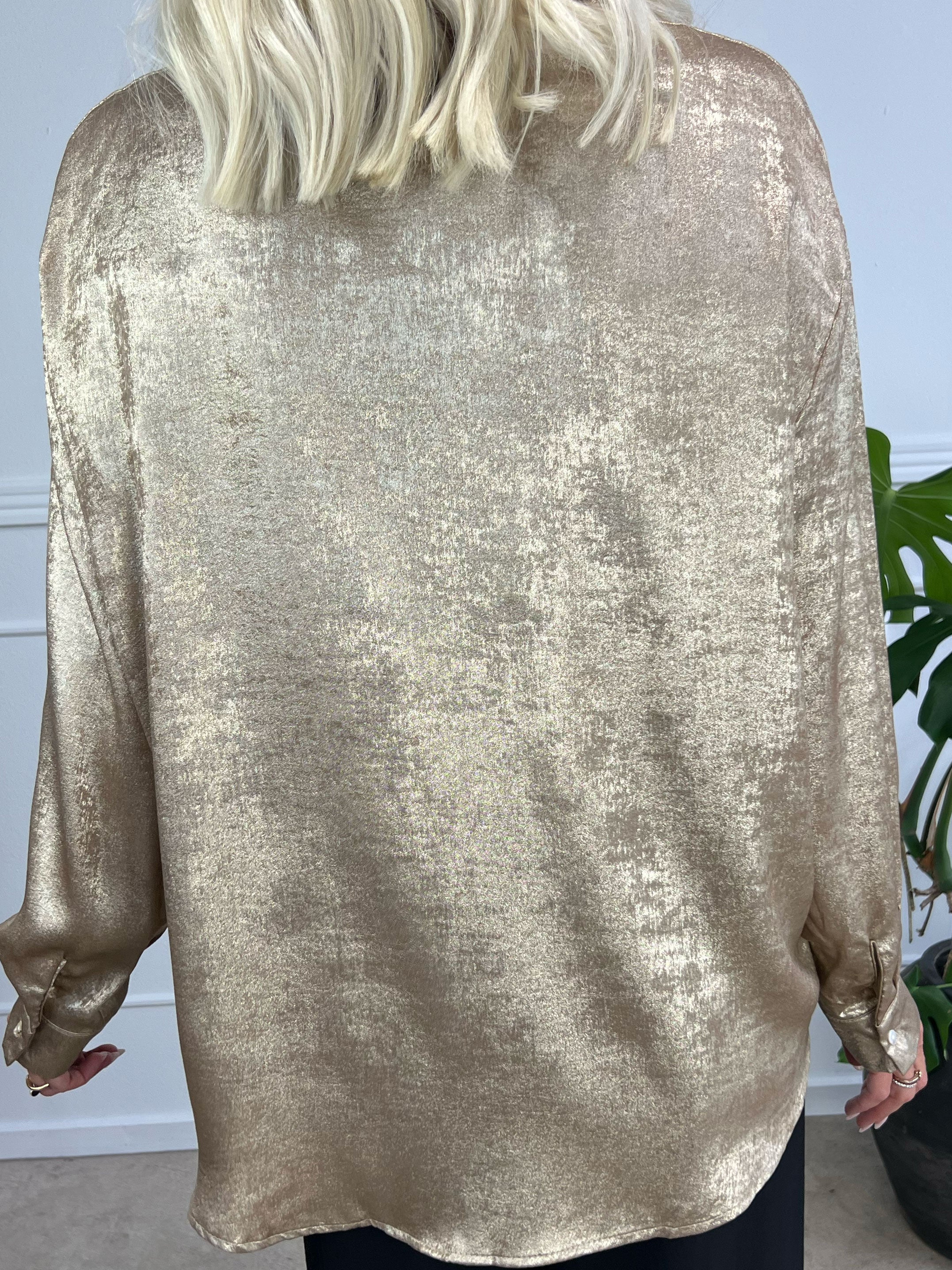 Isabel - Shiny skjorta med strass